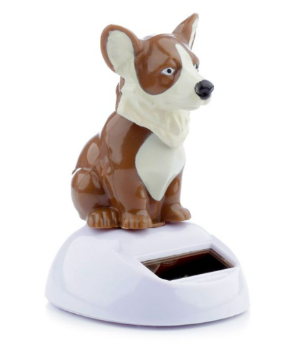 Figurine solaire Corgi