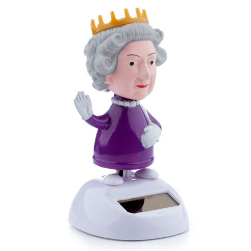 Figurine solaire Reine Élisabeth II